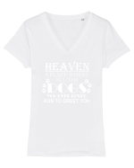 DOGS Tricou mânecă scurtă guler V Damă Evoker