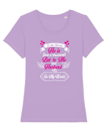 HUSBAND Tricou mânecă scurtă guler larg fitted Damă Expresser