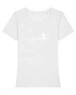 HIKING Tricou mânecă scurtă guler larg fitted Damă Expresser