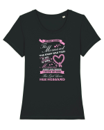 HUSBAND Tricou mânecă scurtă guler larg fitted Damă Expresser