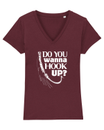 FISHING Tricou mânecă scurtă guler V Damă Evoker