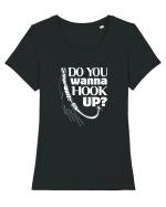 FISHING Tricou mânecă scurtă guler larg fitted Damă Expresser