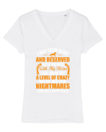 HORSE Tricou mânecă scurtă guler V Damă Evoker