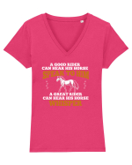 HORSE Tricou mânecă scurtă guler V Damă Evoker
