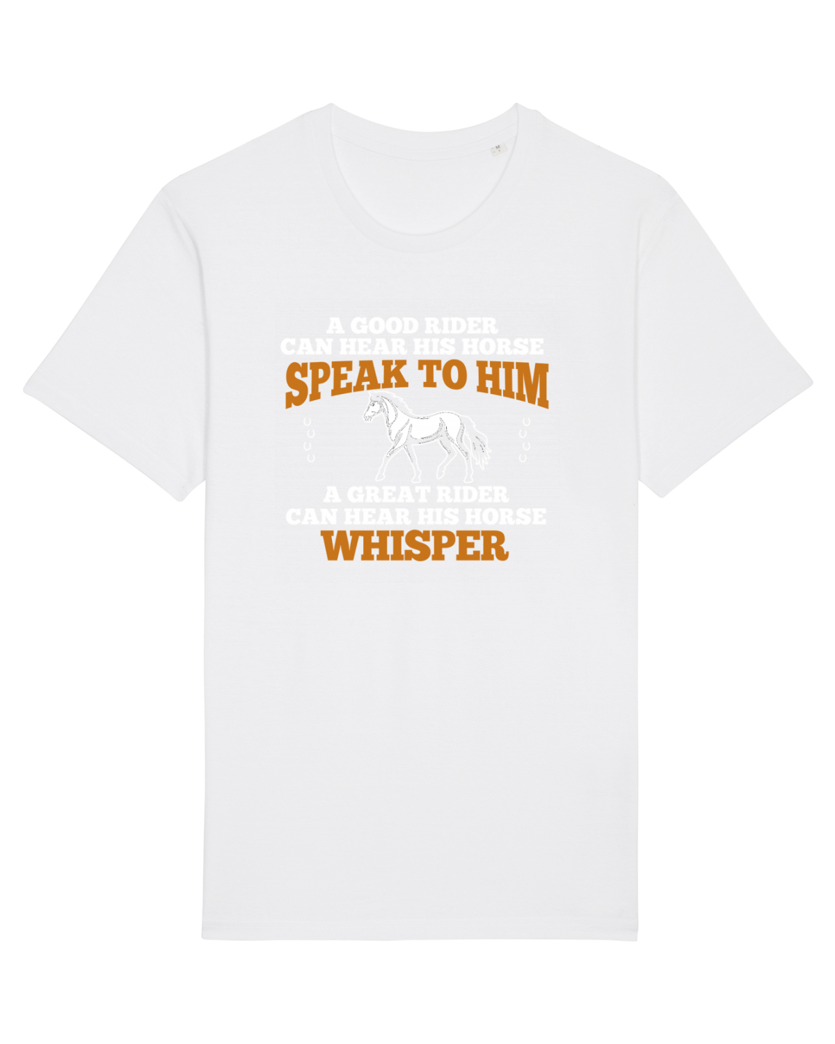 Tricou mânecă scurtă Unisex Rocker White