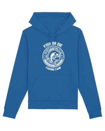 Fish or Die White Royal Blue