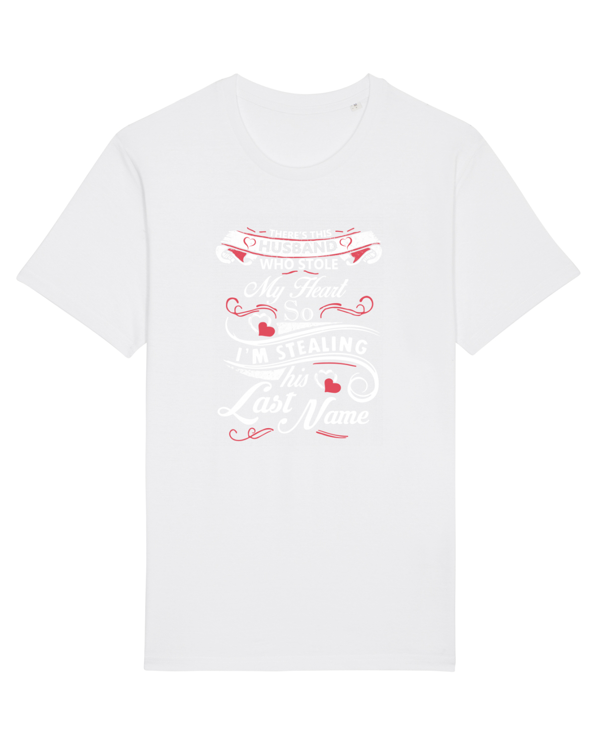Tricou mânecă scurtă Unisex Rocker White