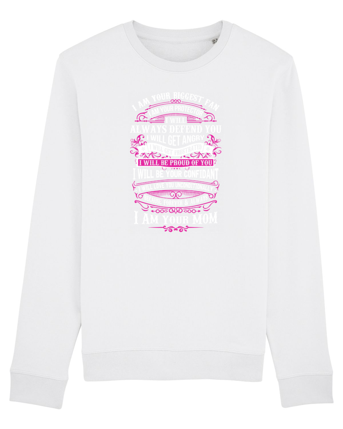 Bluză mânecă lungă Unisex Rise White
