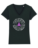 YOGA Tricou mânecă scurtă guler V Damă Evoker
