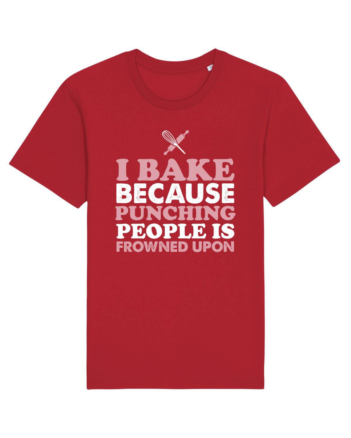 Tricou mânecă scurtă Unisex Rocker Red