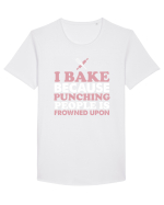 BAKE Tricou mânecă scurtă guler larg Bărbat Skater