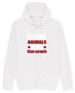 ANIMALS Hanorac cu fermoar Unisex Connector