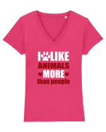 ANIMALS Tricou mânecă scurtă guler V Damă Evoker