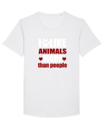 ANIMALS Tricou mânecă scurtă guler larg Bărbat Skater
