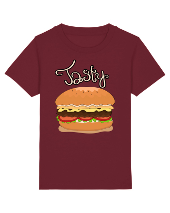 Tasty Hamburger Burgundy