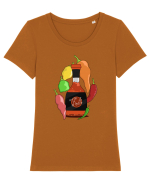 Sticla sos Picant Tricou mânecă scurtă guler larg fitted Damă Expresser