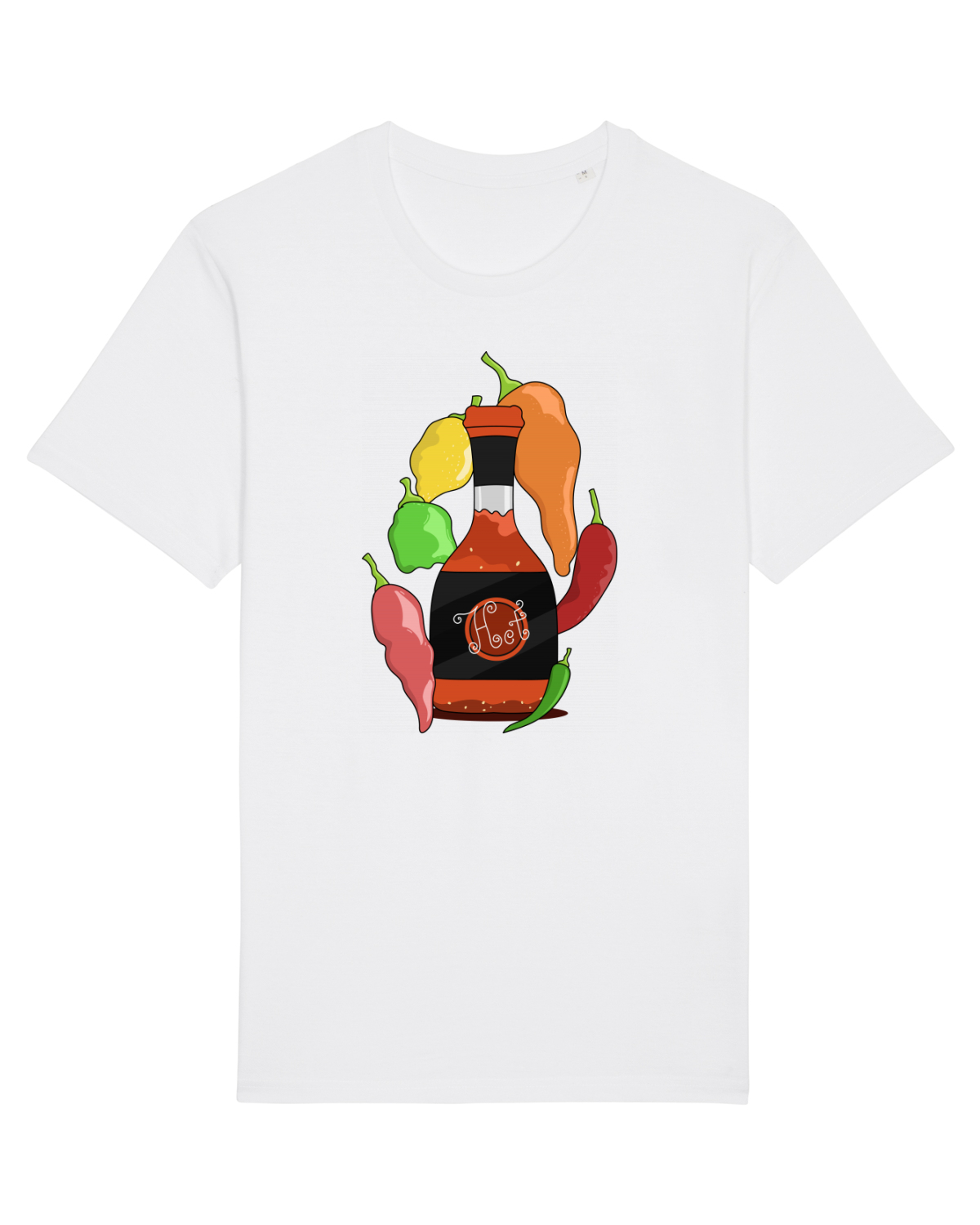 Tricou mânecă scurtă Unisex Rocker White