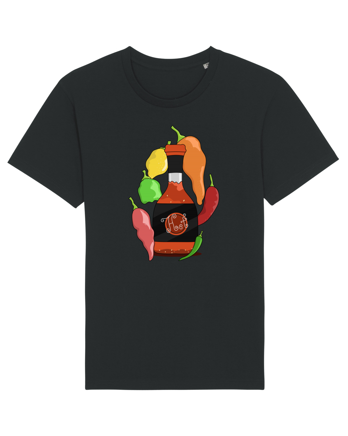 Tricou mânecă scurtă Unisex Rocker Black