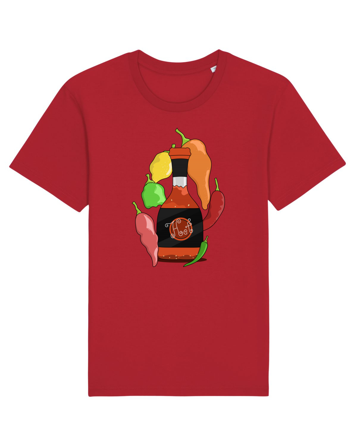 Tricou mânecă scurtă Unisex Rocker Red
