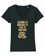 OFFROAD Tricou mânecă scurtă guler V Damă Evoker