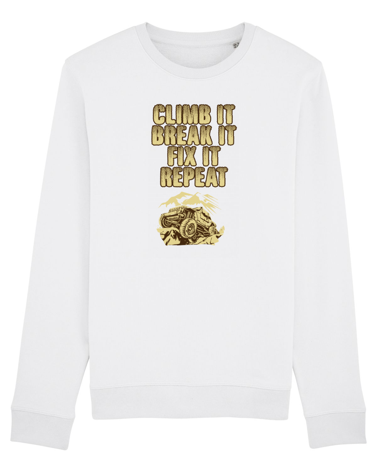 Bluză mânecă lungă Unisex Rise White