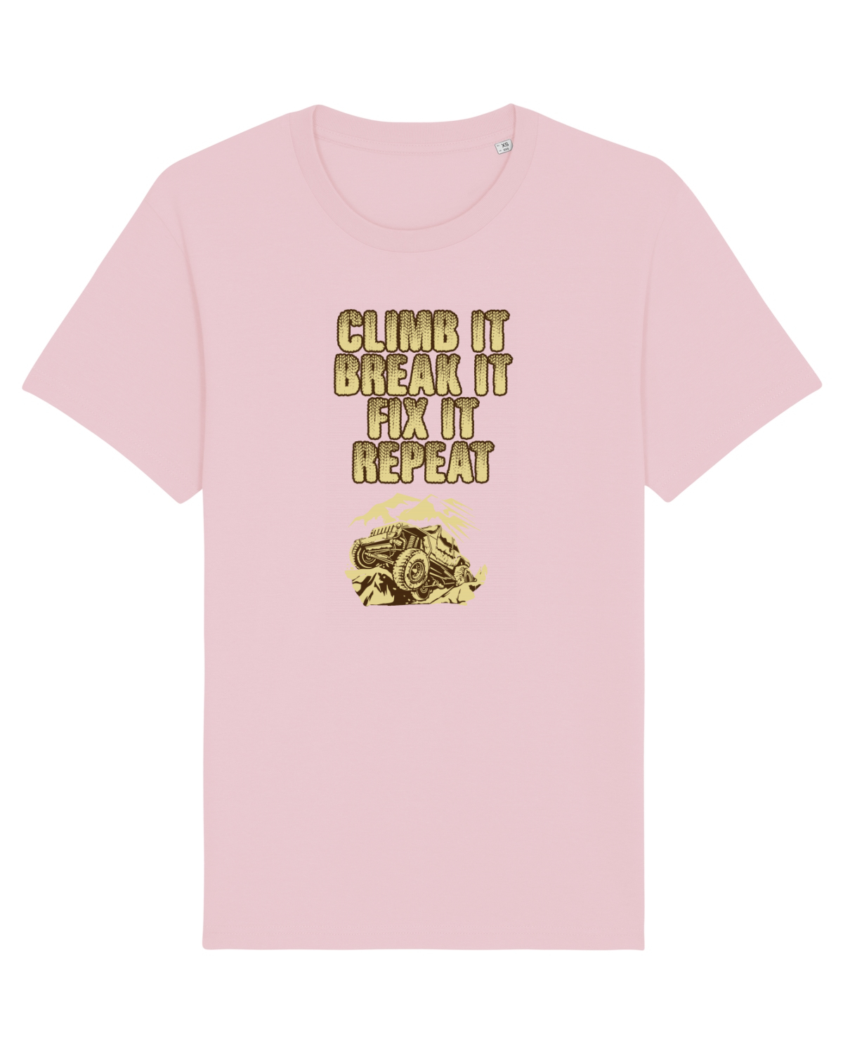 Tricou mânecă scurtă Unisex Rocker Cotton Pink