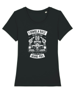 Formula Racing White Tricou mânecă scurtă guler larg fitted Damă Expresser