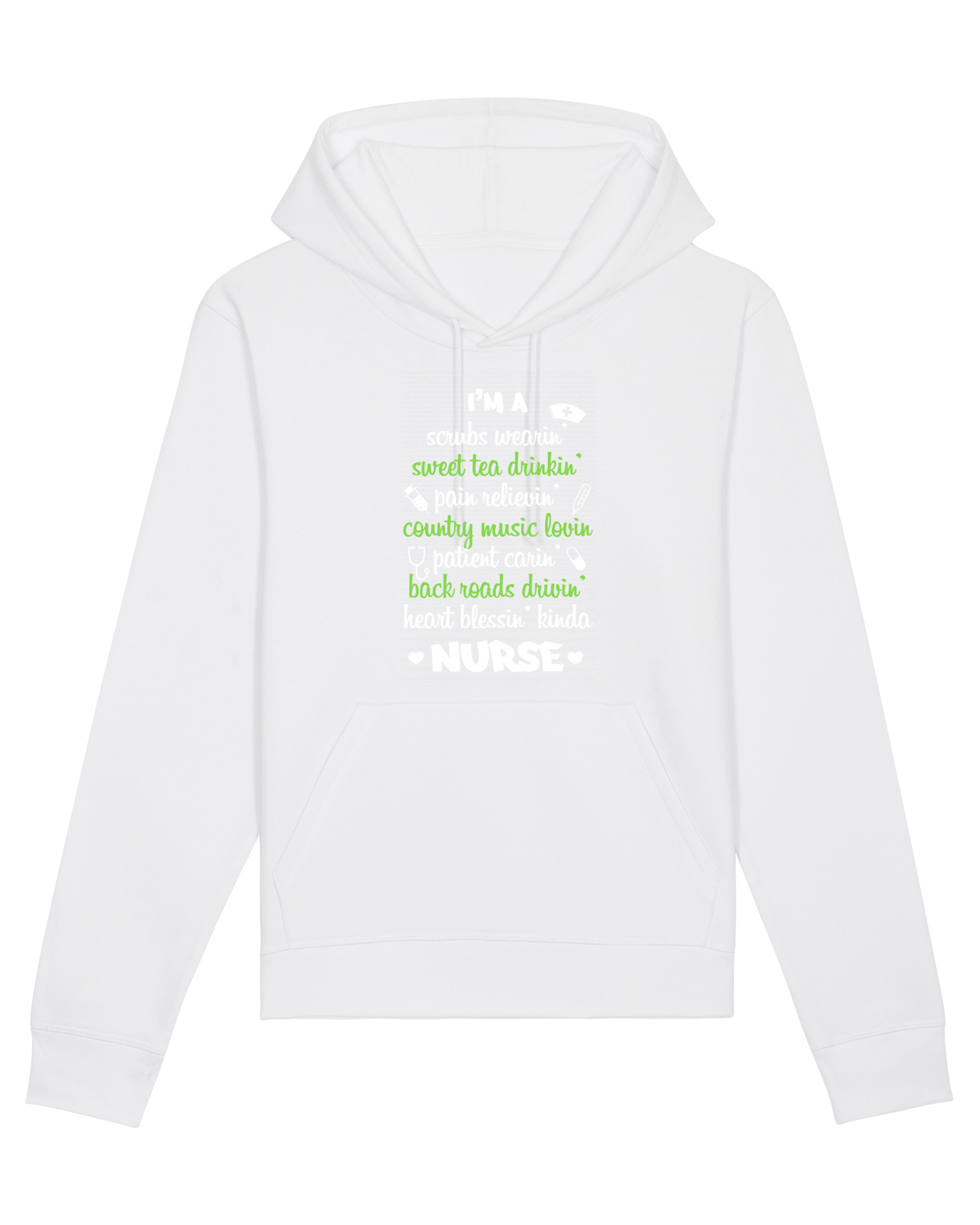Hanorac Unisex Drummer White