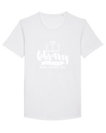 LIBRARY Tricou mânecă scurtă guler larg Bărbat Skater