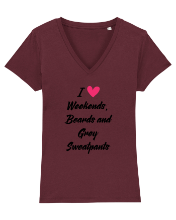 LOVE WEEKENDS Burgundy