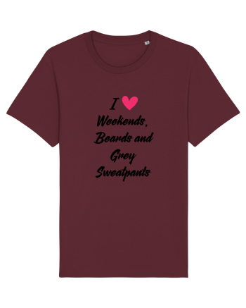 LOVE WEEKENDS Burgundy
