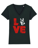 DOG Tricou mânecă scurtă guler V Damă Evoker