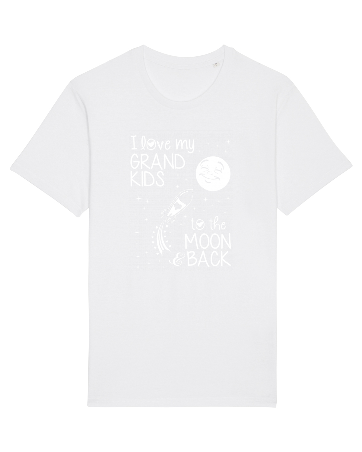 Tricou mânecă scurtă Unisex Rocker White