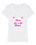 MECHANIC Tricou mânecă scurtă guler V Damă Evoker