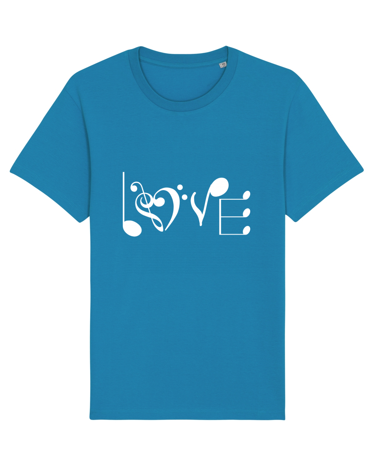 Tricou mânecă scurtă Unisex Rocker Azur