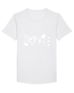 LOVE Tricou mânecă scurtă guler larg Bărbat Skater