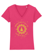 BUDDHA Tricou mânecă scurtă guler V Damă Evoker