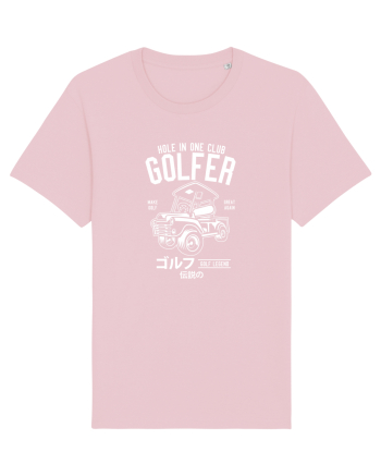 Golf Car White Cotton Pink