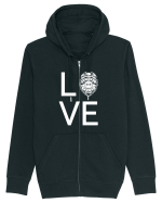 LOVE  Hanorac cu fermoar Unisex Connector