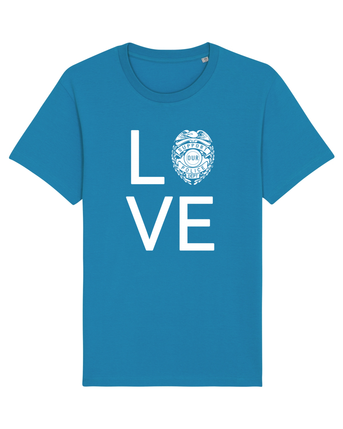 Tricou mânecă scurtă Unisex Rocker Azur