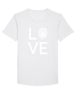 LOVE  Tricou mânecă scurtă guler larg Bărbat Skater