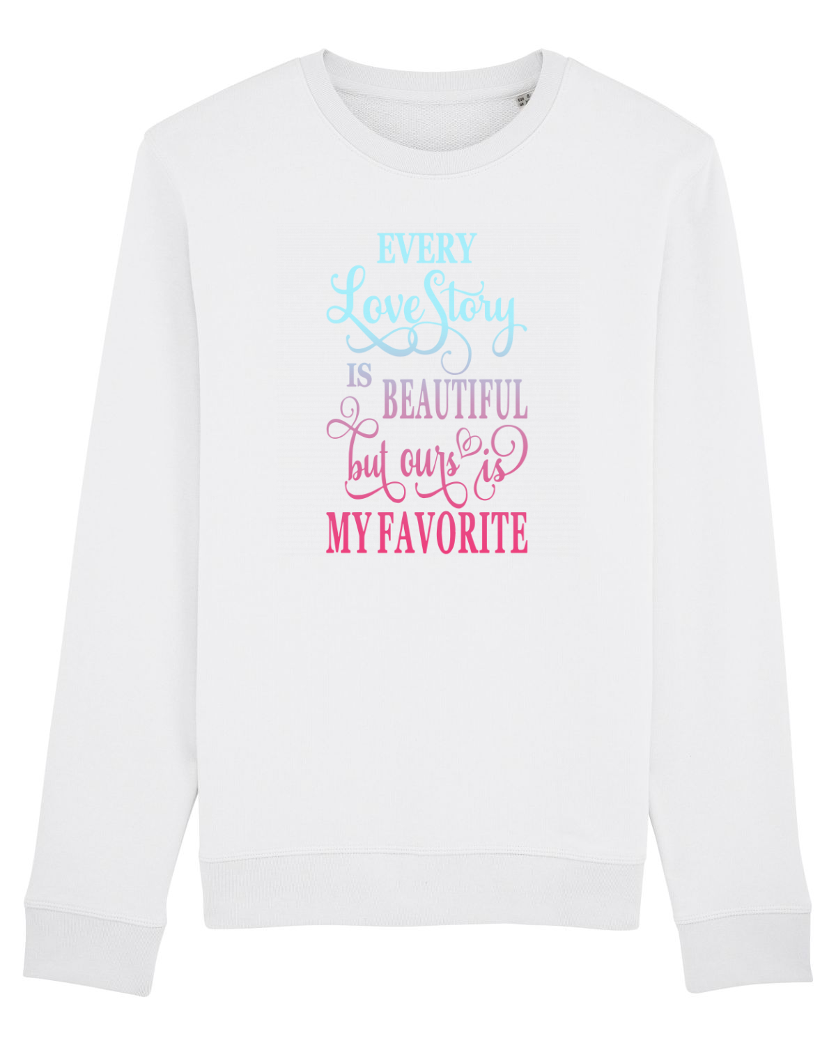 Bluză mânecă lungă Unisex Rise White