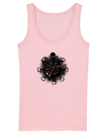 Motorcycle mandala Cotton Pink