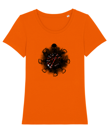 Motorcycle mandala Bright Orange