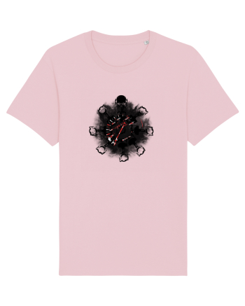 Motorcycle mandala Cotton Pink