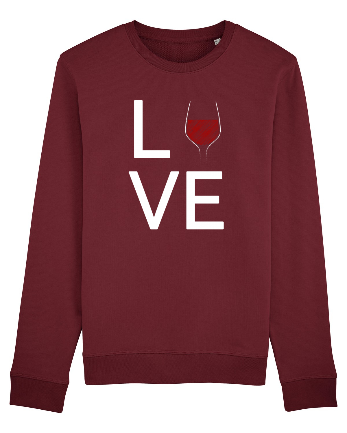 Bluză mânecă lungă Unisex Rise Burgundy