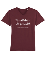 LUNGS CANCER Tricou mânecă scurtă guler V Bărbat Presenter