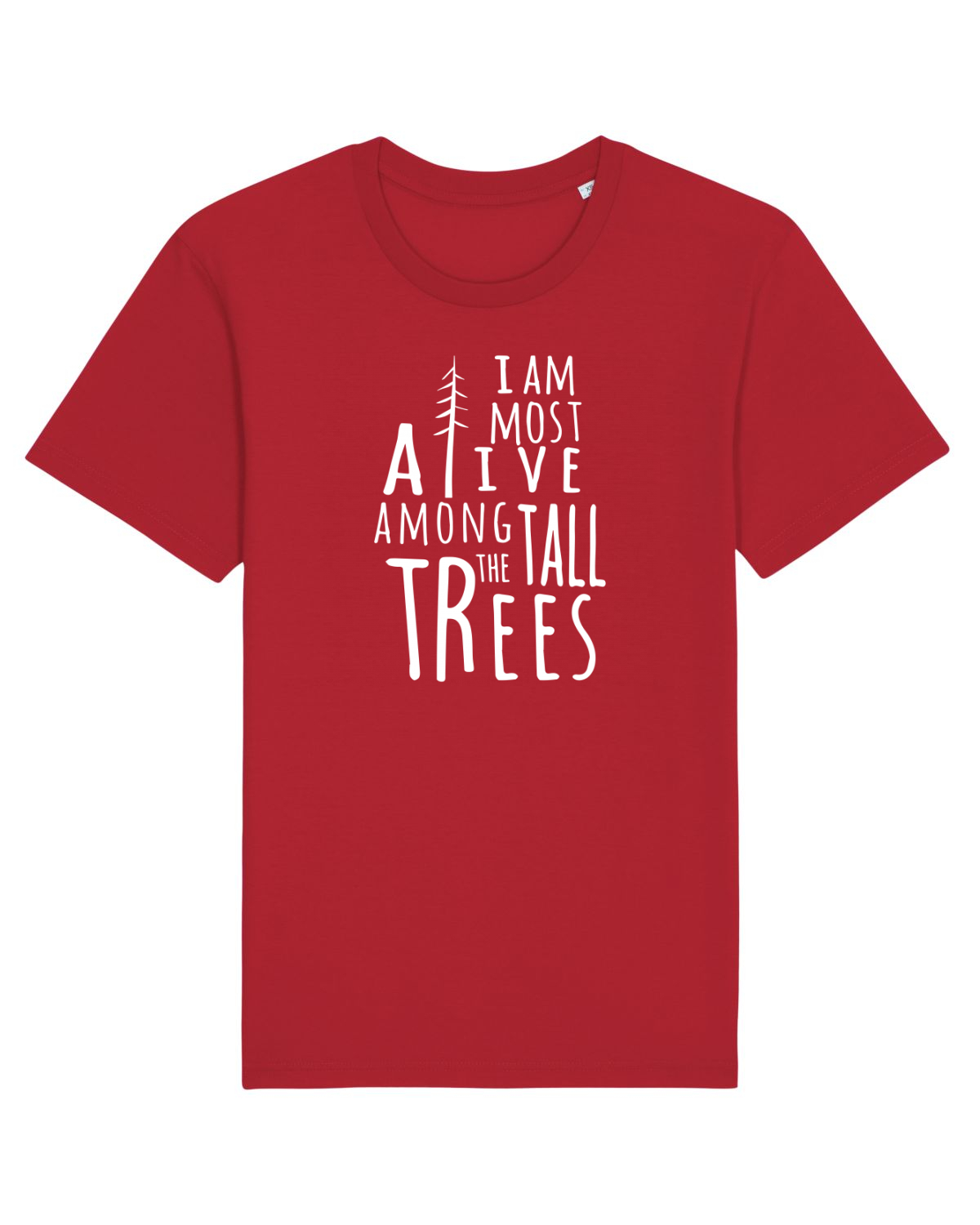 Tricou mânecă scurtă Unisex Rocker Red