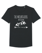 MOUNTAINS Tricou mânecă scurtă guler larg Bărbat Skater