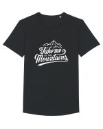 MOUNTAINS Tricou mânecă scurtă guler larg Bărbat Skater